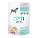 Вологий корм для собак Optimeal Complete Canned Pet Food Adult 3+1 pouch 400 г - асорті