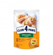 Вологий корм для котів Club 4 Paws Premium pouch 85 г - качка