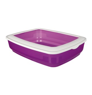 Туалет для котів Trixie з бортиком «Brisko» 38 x 11 x 50 см (пластик, кольори в асортименті)