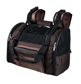 Рюкзак-переноска для собак та котів вагою до 8 кг Trixie «Shiva» 41 x 30 x 21 см (коричнева)