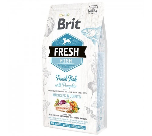 Сухий корм для собак Brit Fresh Adult Muscles & Joints 2,5 кг - риба та гарбуз