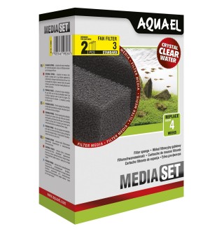 Губка Aquael «Media Set Standard» 2 шт. (для внутрішнього фільтра Aquael FAN-3 Plus)