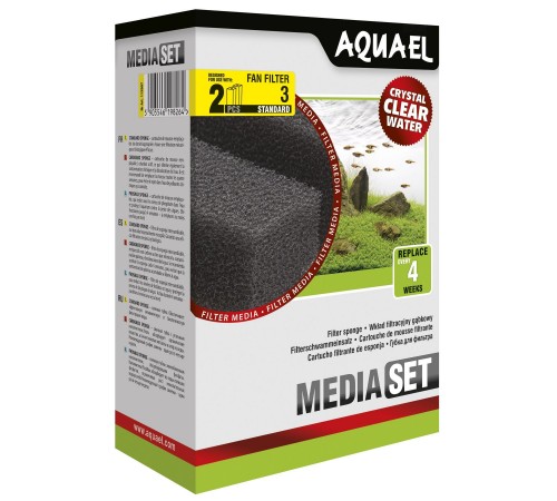 Губка Aquael «Media Set Standard» 2 шт. (для внутрішнього фільтра Aquael FAN-3 Plus)