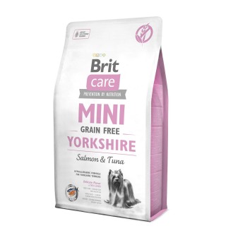 Brit Care Mini Grain Free Yorkshire - сухий беззерновий корм з лососем і тунцем для собак породи йоркширський тер'єр, 2кг