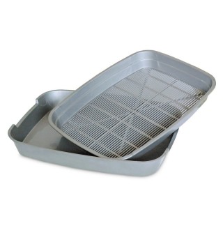 Туалет для котів Природа з сіткою 26 x 34,5 x 5 см (пластик, кольори в асортименті)