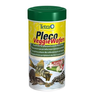 Сухий корм для акваріумних риб Tetra в пластинках «Pleco Veggie Wafers» 250 мл (для травоїдних донних риб)