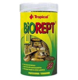 Сухий корм для сухопутних черепах Tropical в паличках «Biorept L» 250 мл