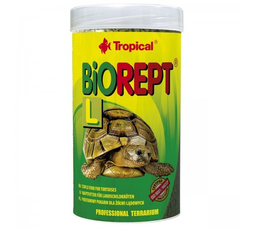 Сухий корм для сухопутних черепах Tropical в паличках «Biorept L» 250 мл