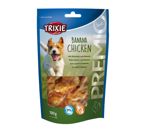 Ласощі для собак Trixie PREMIO Banana & Chicken 100 г (курка та банан)