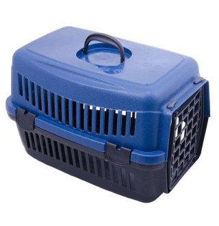 Контейнер-переноска для собак та котів вагою до 6 кг SG 48 x 32 x 32 см (синя) - cts