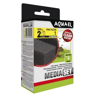 Губка Aquael «Media Set Standard» 2 шт. (для внутрішнього фільтра Aquael FAN-1 Plus)