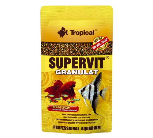 Сухий корм для акваріумних риб Tropical в гранулах «Supervit Granulat» 10 г (для всіх акваріумних риб)