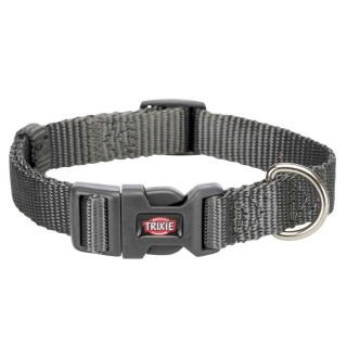 Нашийник Trixie нейлоновий «Premium» XXS-XS 15-25 см / 10 мм (сірий)