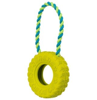 Іграшка для собак Trixie Шина на мотузці 31 см, 15 см (гума)
