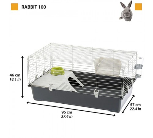 Клітка для гризунів Ferplast Rabbit 100 95 x 57 x 46 см