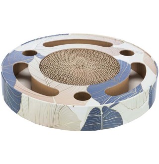 Дряпка картонна з м'ячиками та м'ятою Trixie ø 33 × 5.5 см (синя)