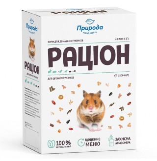 Корм для дрібних гризунів Природа «Раціон» 1,5 кг