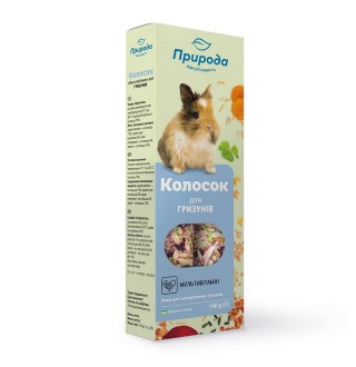 Ласощі для гризунів Природа Колосок 140 г/2 шт - мультивітамін