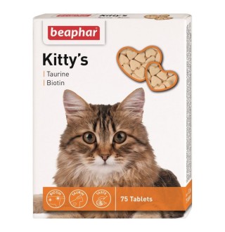 Вітаміни для котів Beaphar Kitty's + Taurine + Biotine 75 таблетки