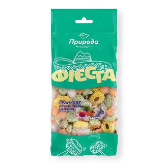 Ласощі для гризунів Природа Фієста «Гранулят фруктово-трав'яний» 100 г (асорті)