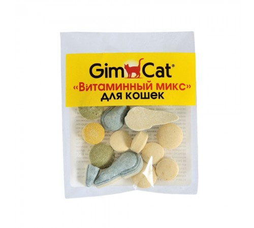 Ласощі для котів GimCat Вітамінний мікс 12 г - мультивітамін