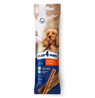 Ласощі для собак середніх порід Club 4 Paws Dental Sticks, 77 г