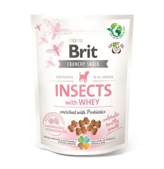 Ласощі для цуценят Brit Care Dog Crunchy Cracker 200 г - комахи, сироватка і пробіотики