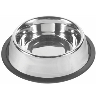 Миска металева Trixie на гумовій кромці 900 мл / 23 см