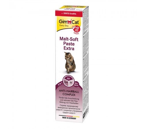 Набір для котів Паста GimCat Every Day Malt-Soft Paste Extra 200 г та Таблетки GimCat Gras Bits 10 г