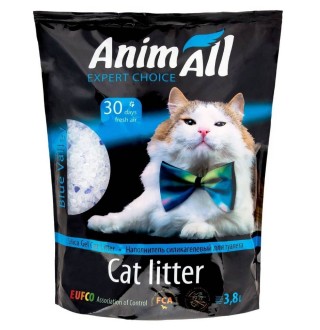 Наповнювач туалета для котів AnimAll Блакитна долина 3,8 л (силікагелевий)