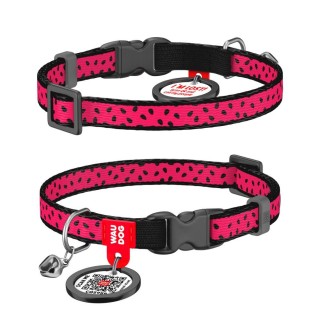 Нашийник для собак COLLAR WOUDOG Нейлон ХS - рожевий
