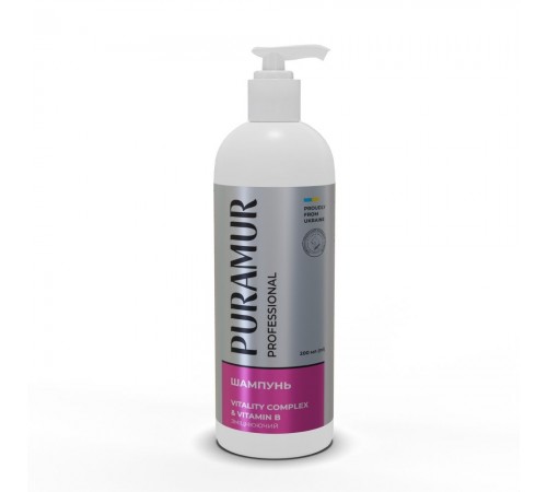 Шампунь для собак та котів Puramur Professional Vitality Complex with Vitamin B зміцнюючий 200 мл
