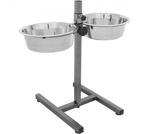 Стійка з мисками для собак Trixie 2 x 2,8 л / 24 см, h=50 см