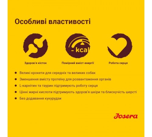 Сухий корм для собак Josera Optiness Adult 900 г - ягня