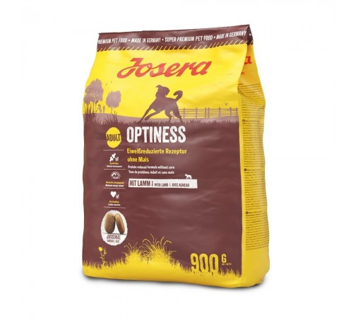 Сухий корм для собак Josera Optiness Adult 900 г - ягня