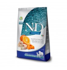 Farmina N&D Ocean Cod, Pumpkin&Orange Adult Medium&Maxi - беззерновий сухий корм з тріскою та апельсином для собак середніх і великих порід, 2,5кг