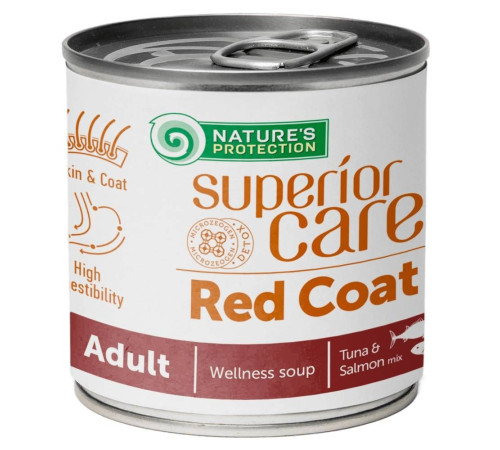 Суп для собак Nature's Protection Superior Care Red Coat All Breeds Adult 140 г - лосось та тунець