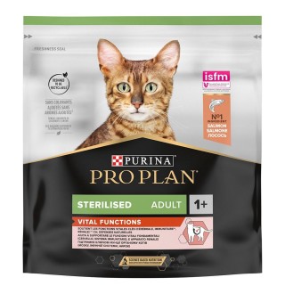 Purina Pro Plan Sterilised Adult Vital Functions - сухий корм з лососем для стерилізованих дорослих котів, 400г
