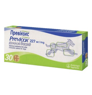 Таблетки для собак Boehringer Ingelheim Previcox 227 мг/30 шт