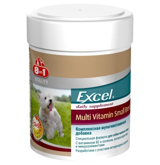 8in1 Vitality Excel Multi Vitamin Small Breed - мультивітамінний комплекс для собак дрібних порід, 70таб
