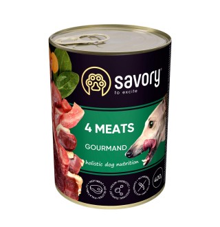 Вологий корм для собак Savory Adult 400 г - м'ясне асорті