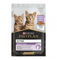 Вологий корм для кошенят Pro Plan Kitten Healthy Start pouch 85 г - індичка