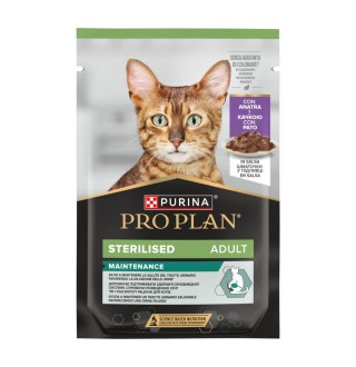 Purina Pro Plan Sterilised - вологий корм шматочки в соусі з качкою для стерилізованих кішок та кастрованих котів, 85г