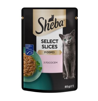 Вологий корм для котів Sheba Select Slices pouch 85 г - лосось