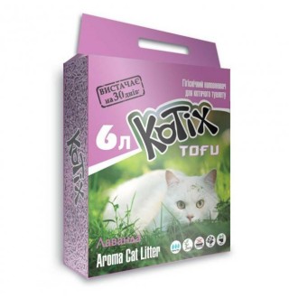 KOTIX TOFU Lavender Наповнювач для кішок. 6L (6шт/ящ)