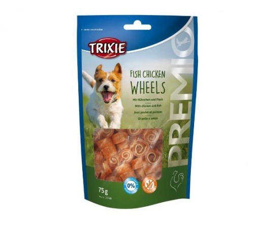 TRIXIE Ласощі для собак Fish Chicken Wheels (риба+куриця), 75гр TX-31748