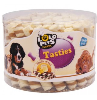 Lolopets ласощі для собак ванільні трубочки, 60шт/банка, LO-80997