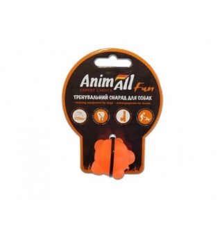 AnimAll Fun - іграшка куля молекула для собак, помаранчева 3см
