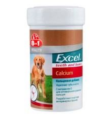 8in1 Vitality Excel Calcium - Кальцієва добавка для собак, що сприяє укріпленню зубів та кісток, 155таб