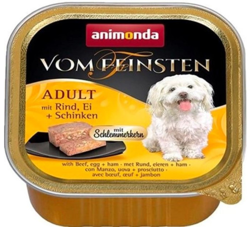 Animonda Vom Feinsten Adult Beef Egg Ham - вологий корм для собак, яловичина яйце і шинка 150г